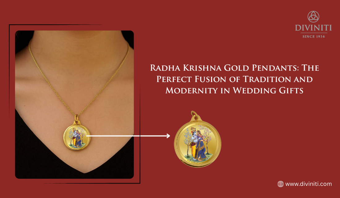 Radha Krishna Gold Pendants The Perfect Fusion of Tradition and Modernity in Wedding Gifts