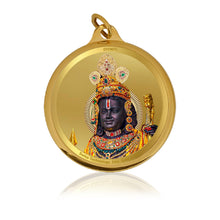 Load image into Gallery viewer, Diviniti 24K Gold Plated Ram Lalla &amp; Jai Shri Ram 22MM Double Sided Pendant For Men, Women &amp; Kids
