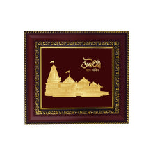 Load image into Gallery viewer, Diviniti Ram Mandir on 24K Gold Plated Foil For Home Decor, Wall Hanging, Table Decor, Puja &amp; Festival Gift (13 CM X 15 CM)

