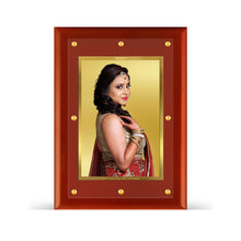 Load image into Gallery viewer, Diviniti Photo Frame With Customized Photo Printed on 24K Gold Plated Foil| Personalized Gift for Birthday, Marriage Anniversary &amp; Celebration With Loved Ones|MDF Frame Size 4.5
