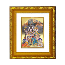 Load image into Gallery viewer, DIVINITI 24K Gold Plated Shiv Parivar Photo Frame For Home Decor, Festival Gift, Puja (15.0 X 13.0 CM)
