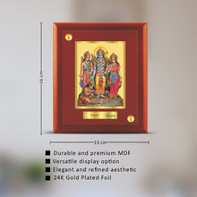 Load image into Gallery viewer, 24K Gold Plated Ram Darbar Customized Photo Frame For Corporate Gifting
