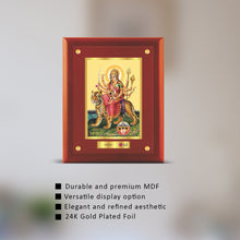 Load image into Gallery viewer, 24K Gold Plated Durga Mata Customized Photo Frame For Corporate Gifting

