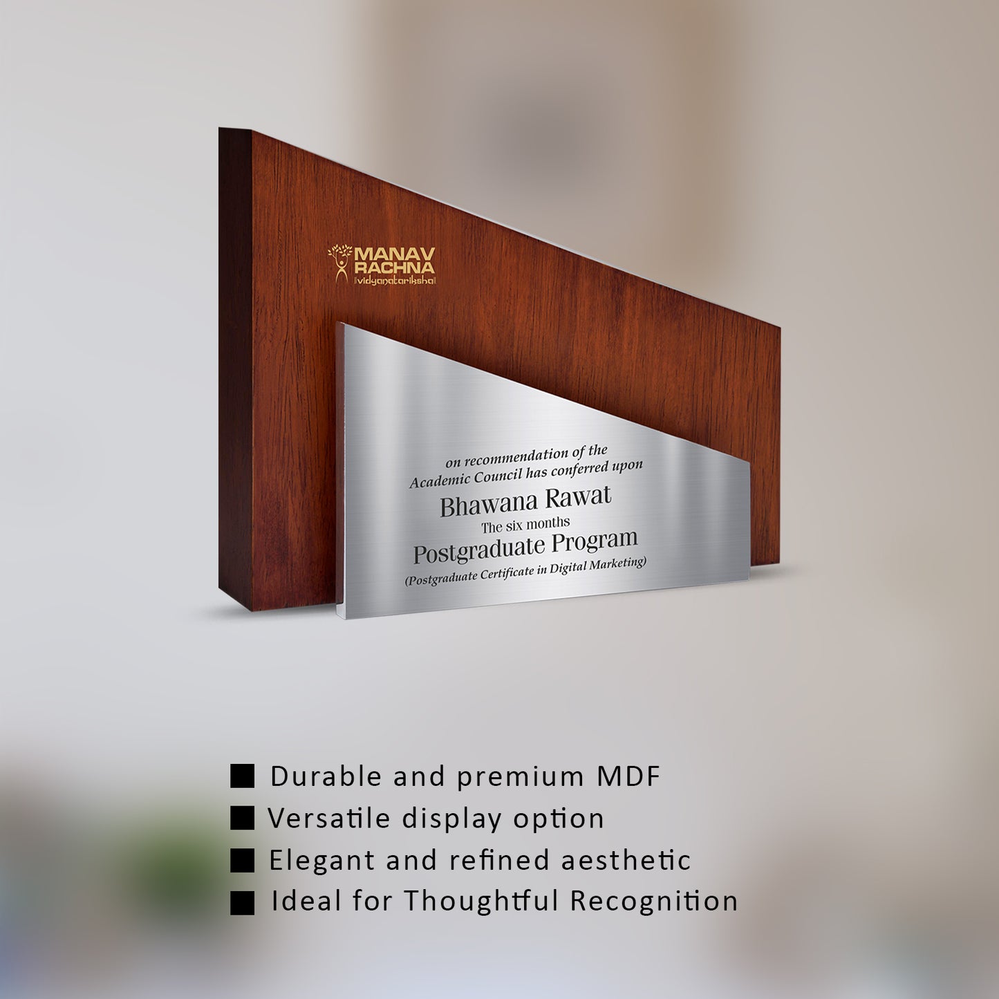 Customized Memento with Matter Printed on Metal Sheet For Corporate Gifting