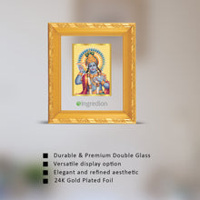 Load image into Gallery viewer, 24K Gold Plated Krishna Customized Photo Frame For Corporate Gifting
