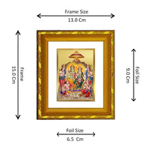Load image into Gallery viewer, DIVINITI 24K Gold Plated Ram Darbar Photo Frame For Home Decor Showpiece, Diwali Gift (15.0 X 13.0 CM)
