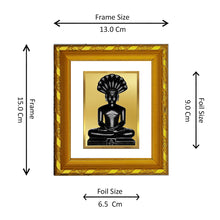Load image into Gallery viewer, DIVINITI 24K Gold Plated Parshvanatha Religious Photo Frame For Home Wall Decor, Prayer (15.0 X 13.0 CM)
