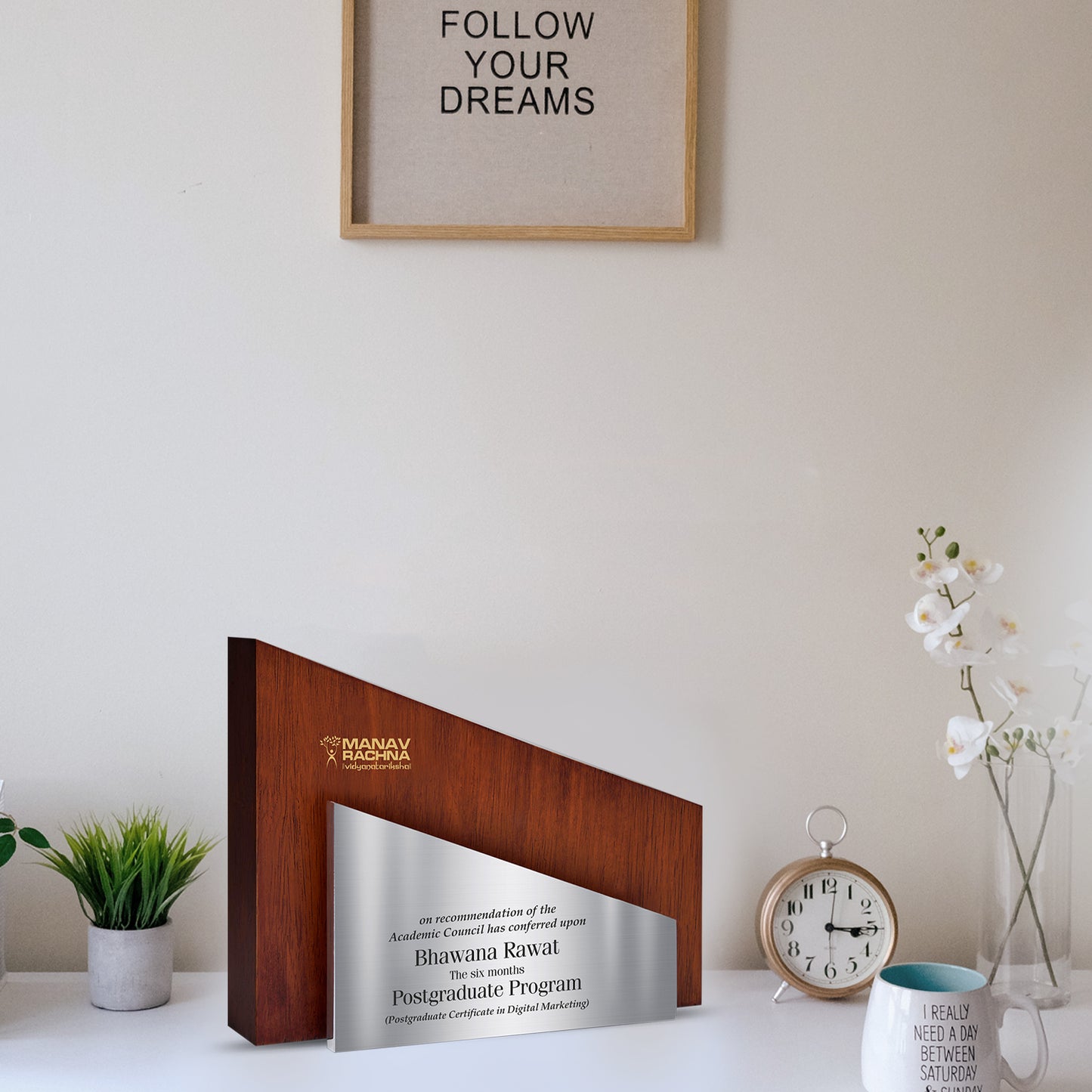 Customized Memento with Matter Printed on Metal Sheet For Corporate Gifting