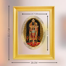 Load image into Gallery viewer, Diviniti 24K Gold Plated Ram Lalla Photo Frame For Home Decor, Wall Hanging, Table Top, Puja Room &amp; Gift (32.5 CM X 25.5 CM)
