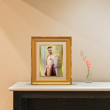 Load image into Gallery viewer, Diviniti Photo Frame With Customized Photo Printed on 24K Gold Plated Foil| Personalized Gift for Birthday, Marriage Anniversary &amp; Celebration With Loved Ones|DG Frame 022 Size 4
