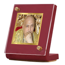 Load image into Gallery viewer, Diviniti 24K Gold Plated Guruji Frame For Car Dashboard, Home Decor, Table Top, Gift (5.5 x 6.5 CM)
