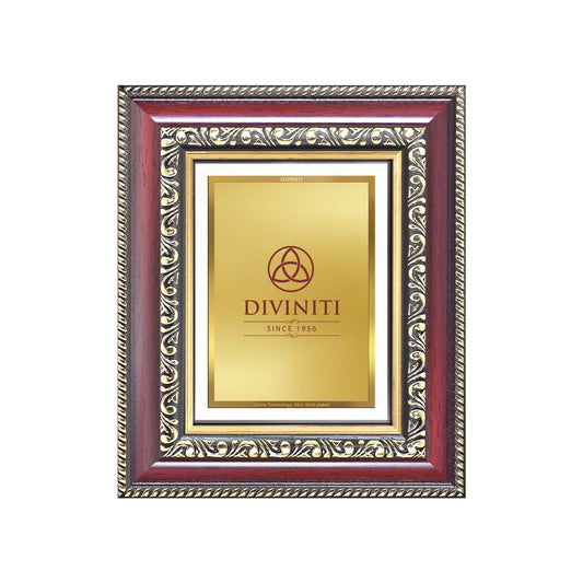 Diviniti Double Glass Frame Personalised Tabletop Photo Frame in 24K Gold Plated Foil | DG-105-S1