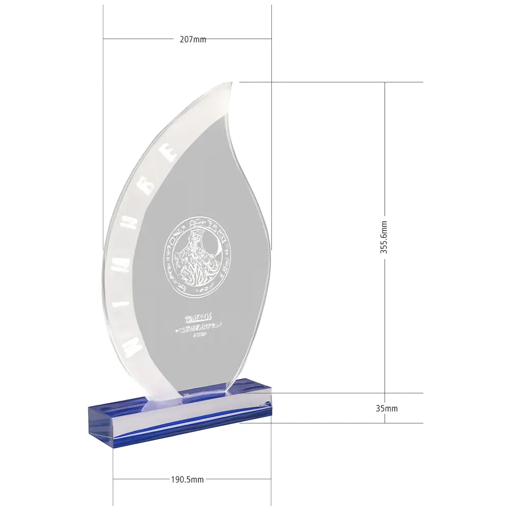 Premium Acrylic Crystal Golf Customized Trophy Personalized