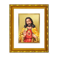 Load image into Gallery viewer, DIVINITI 24K Gold Plated Jesus Christ Photo Frame For Home Decor, Tabletop, Festive Gift (21.5 X 17.5 CM)
