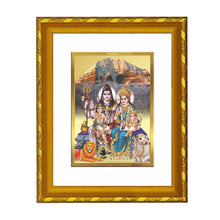 Load image into Gallery viewer, DIVINITI 24K Gold Plated Shiv Parivar Home Wall Decor, Puja, Festival Gift (21.5 X 17.5 CM)
