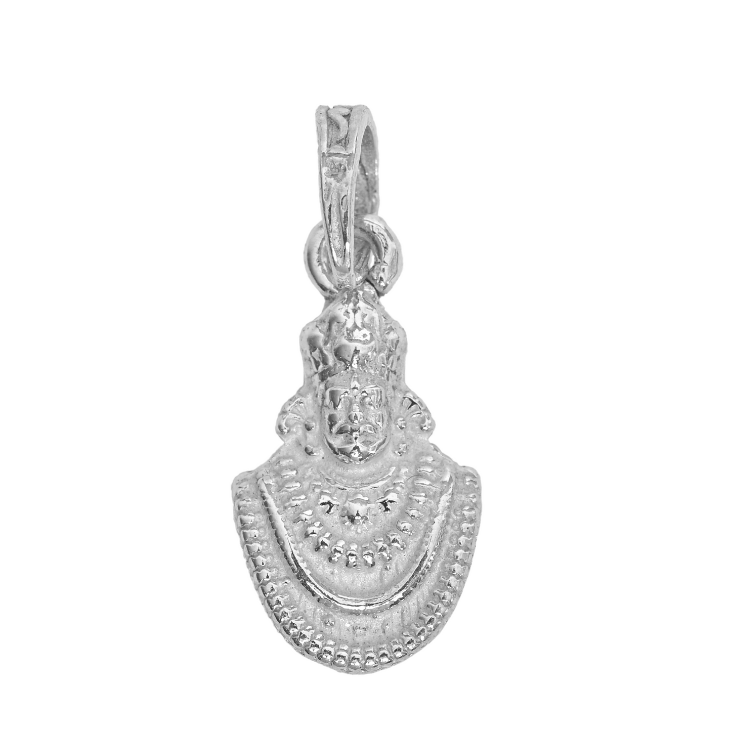 DIVINITI 925 Pure Silver Khatu Shyam Pendant for Men, Women & Kids Divine God Pendant for Birthday, Anniversary, Special Occasion Gift (1.8x1.1 CM 4 g)