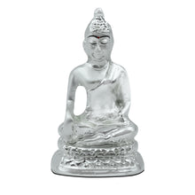 Load image into Gallery viewer, Diviniti 999 Silver Plated Buddha Idol for Home Decor Showpiece (5.5 X 3 CM)
