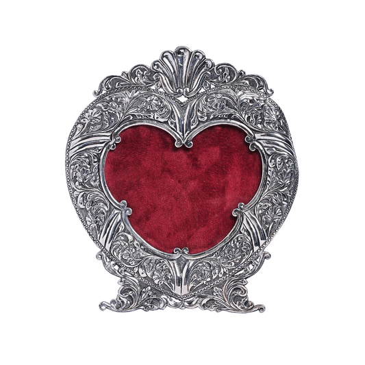 Pure Silver Photo Frame Hearth Design (19x21 cm 210g)