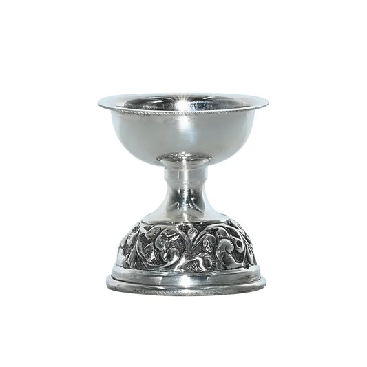 Pure Silver | Traditional Diya Decorative Oil Lamps for Puja & Festive Decor (95 g)