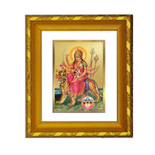 Load image into Gallery viewer, DIVINITI 24K Gold Plated Durga Ji Photo Frame For Living Room, Festival Gift, Puja (15.0 X 13.0 CM)
