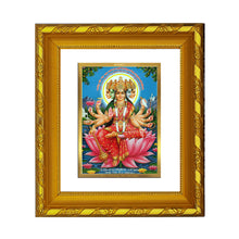 Load image into Gallery viewer, DIVINITI 24K Gold Plated Goddess Gayatri Photo Frame For Home Decor, Festival Gift (15.0 X 13.0 CM)
