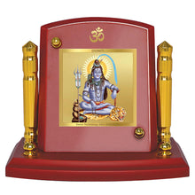Load image into Gallery viewer, Diviniti 24K Gold Plated Lord Shiva For Car Dashboard, Home Decor, Table, Puja Room (7 x 9 CM)
