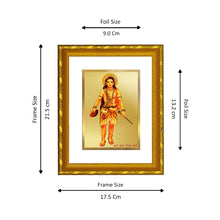 Load image into Gallery viewer, DIVINITI 24K Gold Plated Guru Gorakhnath Photo Frame For Home Wall Decor, Worship (21.5 X 17.5 CM)
