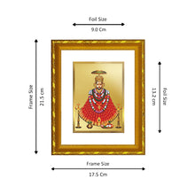 Load image into Gallery viewer, DIVINITI 24K Gold Plated Khatu Shyam Wall Photo Frame For Home Decor, Tabletop, Puja (21.5 X 17.5 CM)
