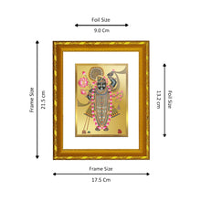 Load image into Gallery viewer, DIVINITI 24K Gold Plated Shrinathji Photo Frame For Home Wall Decor, Festival Gift (21.5 X 17.5 CM)
