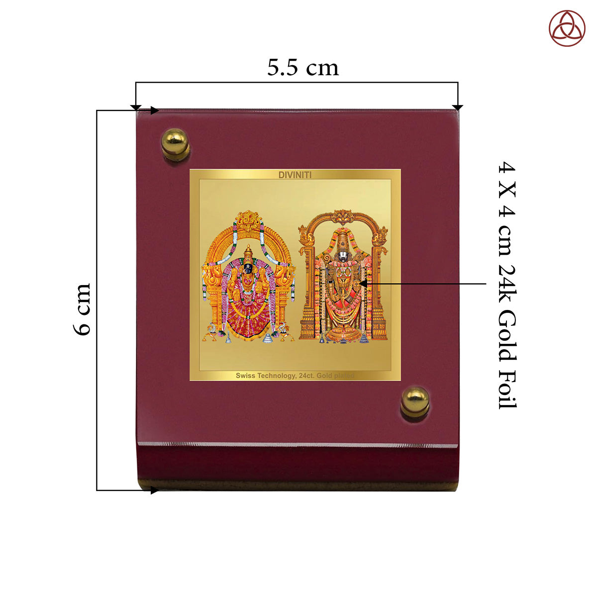 24 Karat Gold Plated Foil Divine Luxury Car Frame