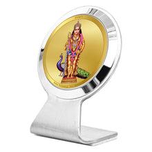 Load image into Gallery viewer, Diviniti 24K Gold Plated Lord Murugan Frame For Car Dashboard, Home Decor, Table Top, Puja, Gift (6.2 x 4.5 CM)

