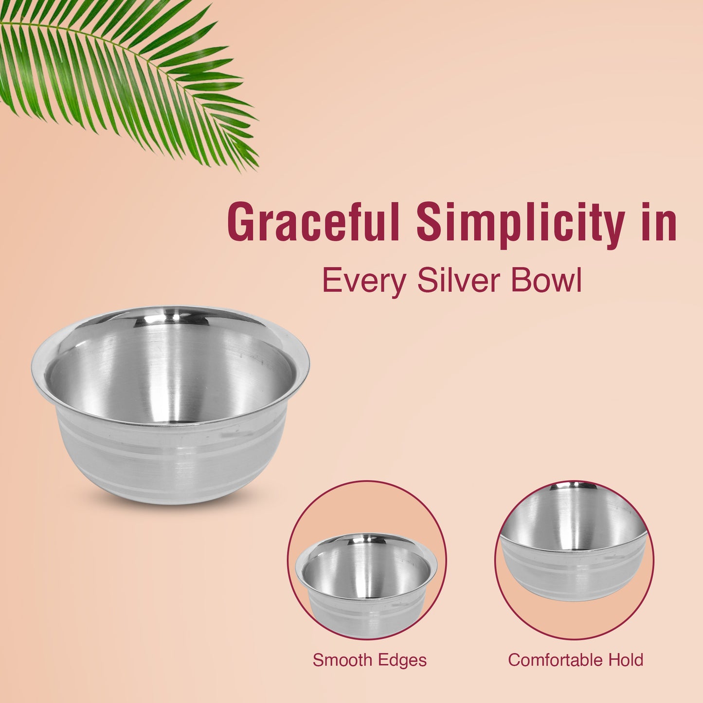 DIVINITI 925 Pure Silver Katori Bowl for Pooja and Workplace Gifting Mandir Puja Purpose (19g)