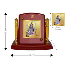 Load image into Gallery viewer, Diviniti 24K Gold Plated Lord Shiva For Car Dashboard, Home Decor, Table, Puja Room (7 x 9 CM)
