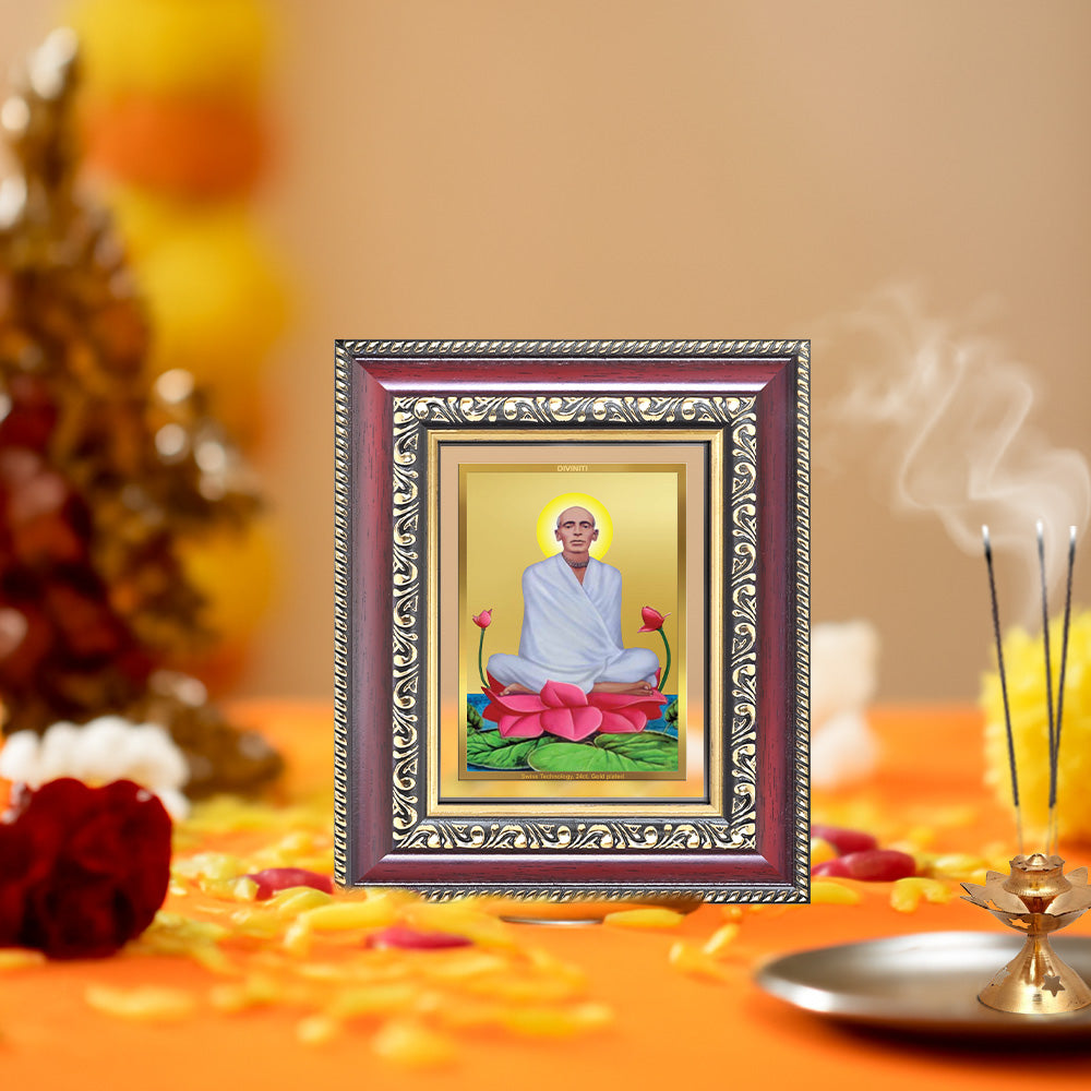 Diviniti 24K Gold Plated Ram Thakur (Classic) Divine Table Top Frame for Home Mandir & Office Decor | Luxury Spiritual Gift