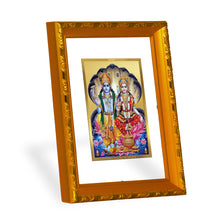 Load image into Gallery viewer, DIVINITI 24K Gold Plated Vishnu Lakshmi Photo Frame For Home Decor, Puja, Festival Gift (21.5 X 17.5 CM)
