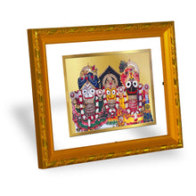 Load image into Gallery viewer, DIVINITI 24K Gold Plated Jagannath Photo Frame For Home Wall Decor, Puja Room, Gift (21.5 X 17.5 CM)
