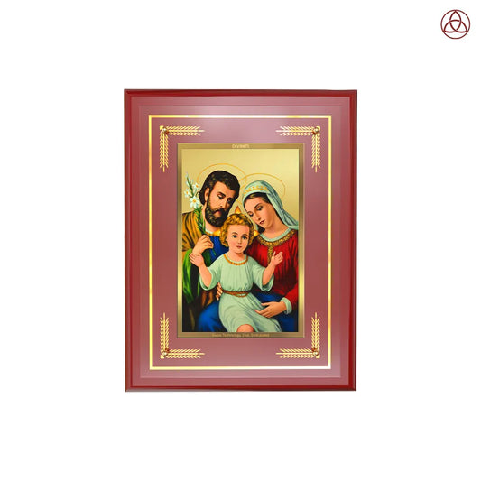 Holy Family | Wall Photo Frame in 24K Gold Plated Foil