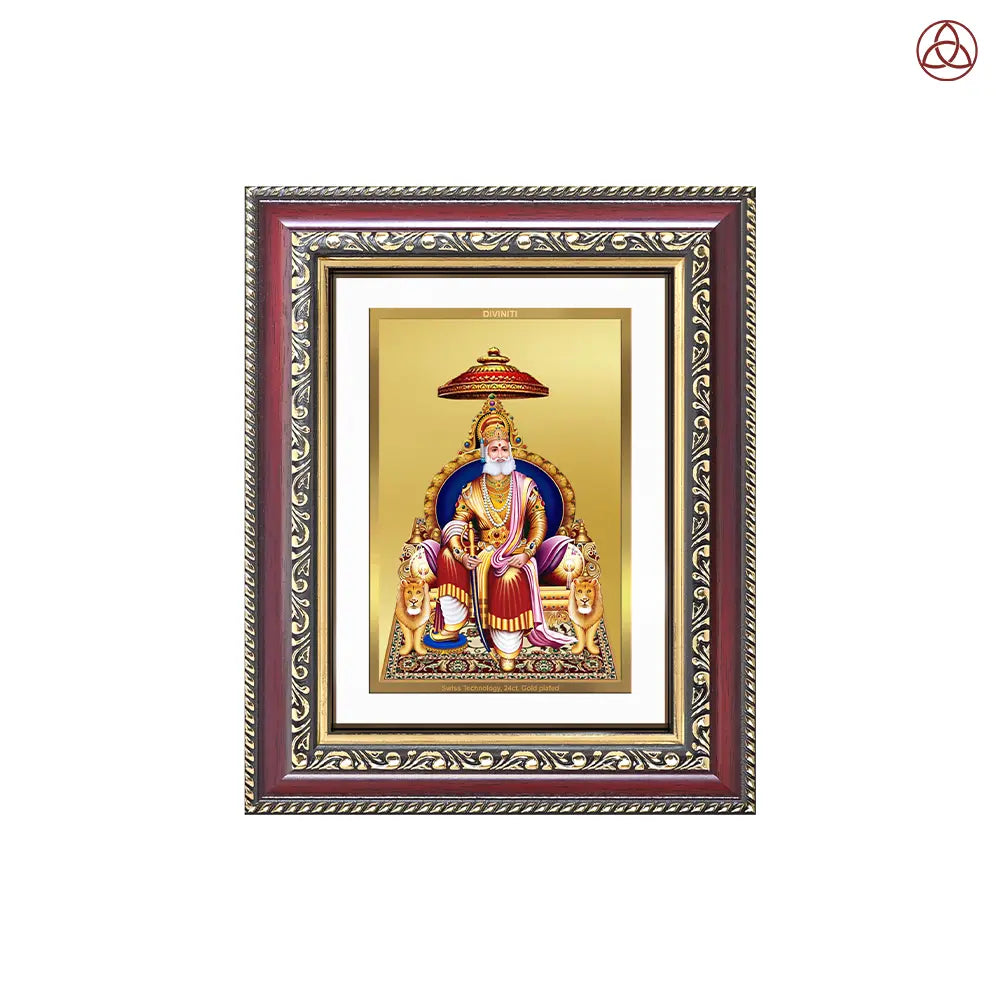 Maharaja Agrasen for Wall & Tabletop Photo Frame in 24K Gold Plated Foil