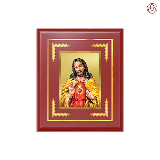 Jesus Christ | Sacred Wall & Tabletop Photo Frame in 24K Gold Plated Foil