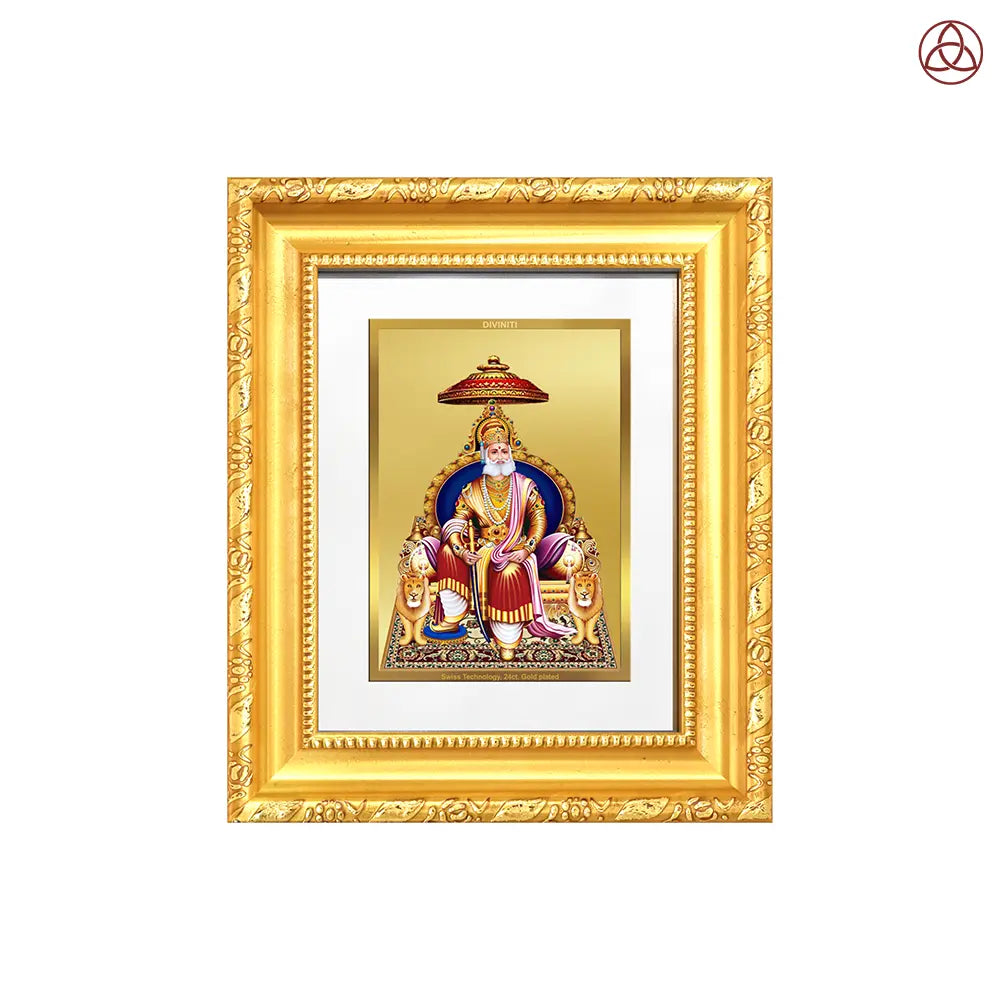 Maharaja Agrasen For Wall Hanging & Tabletop Frame in 24K Gold Plated Foil