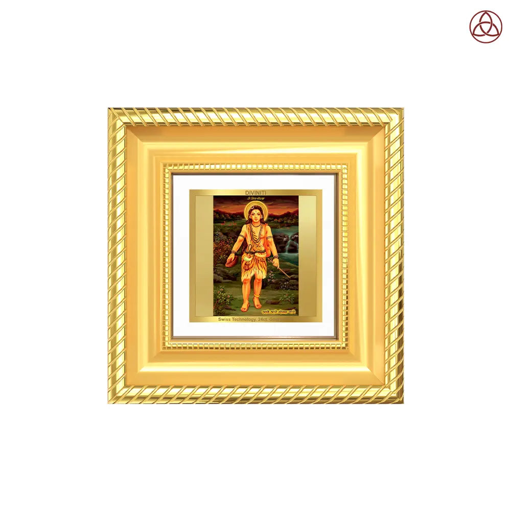 Baba Gorakhnath | Darshani For Tabletop Frame in 24K Gold Plated Foil