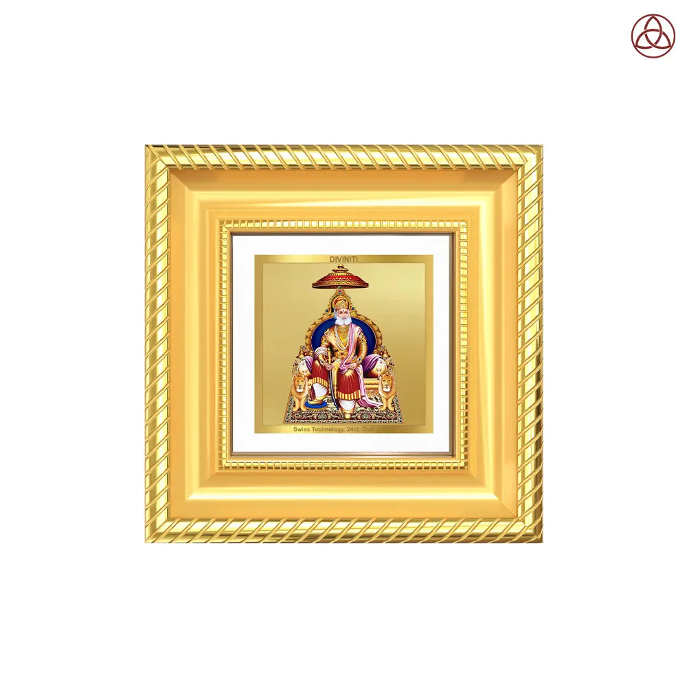 Maharaja Agrasen for Tabletop Frame in 24K Gold Plated Foil
