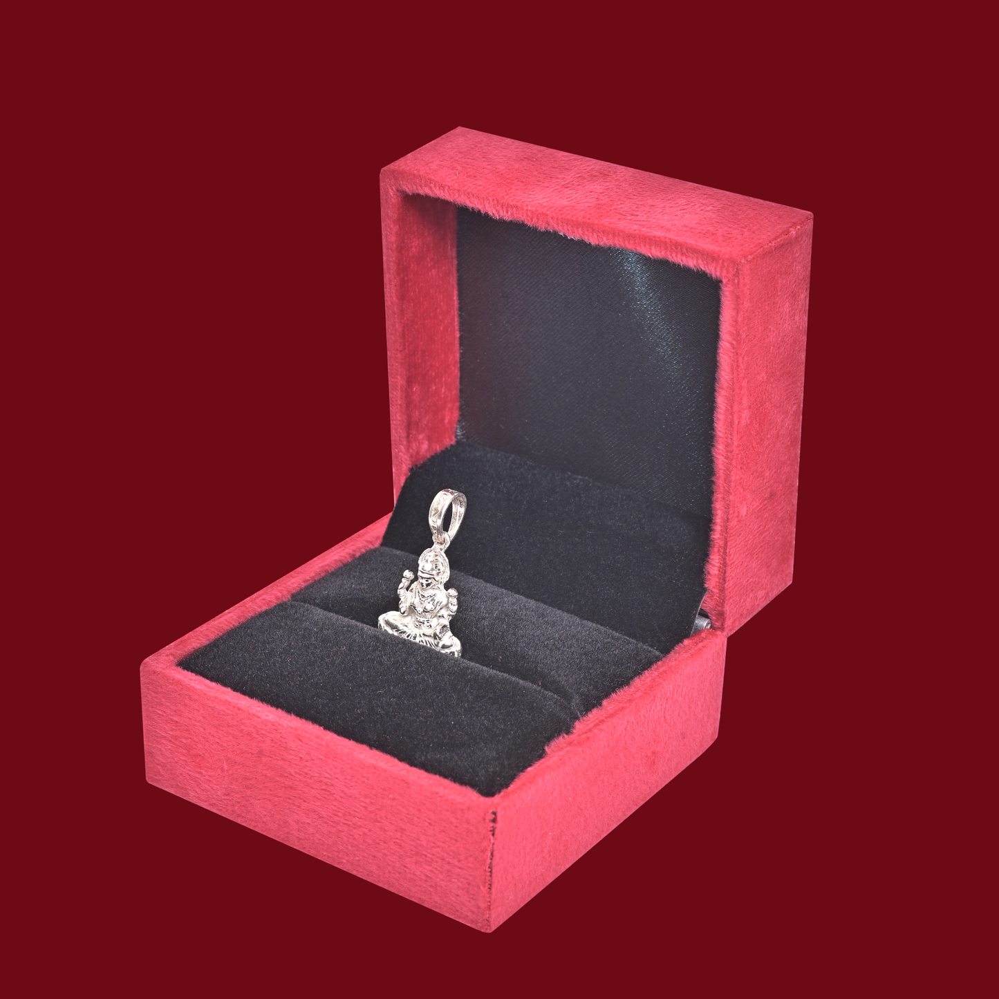 925 Pure Silver Laxmi Pendant for Men, Women & Kids Divine God Pendant for Birthday, Anniversary, Special Occasion Gift (2.2x1.6 CM 6 g)