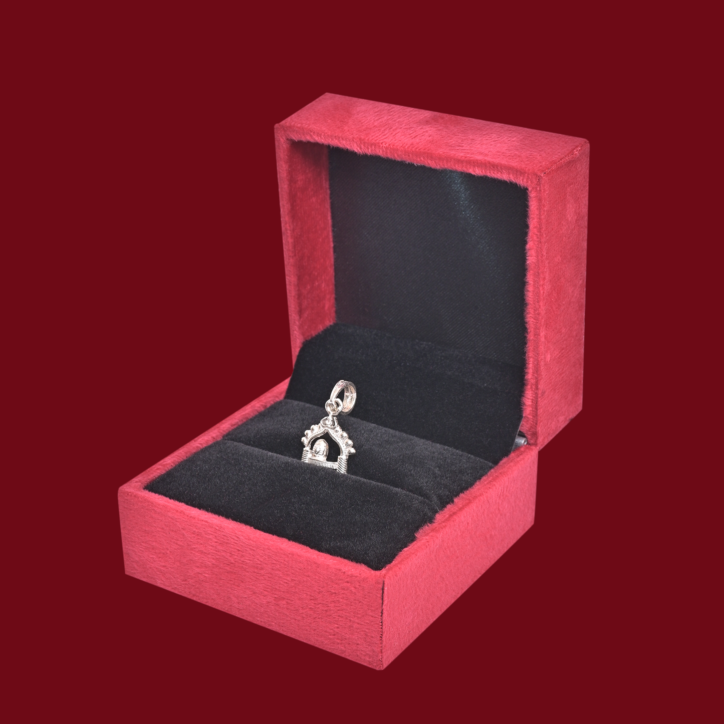 DIVINITI 925 Pure Silver Shiv Ling Pendant for Men, Women & Kids Divine God Pendant for Birthday, Anniversary, Special Occasion Gift (1.5x1.3 CM 3 g)