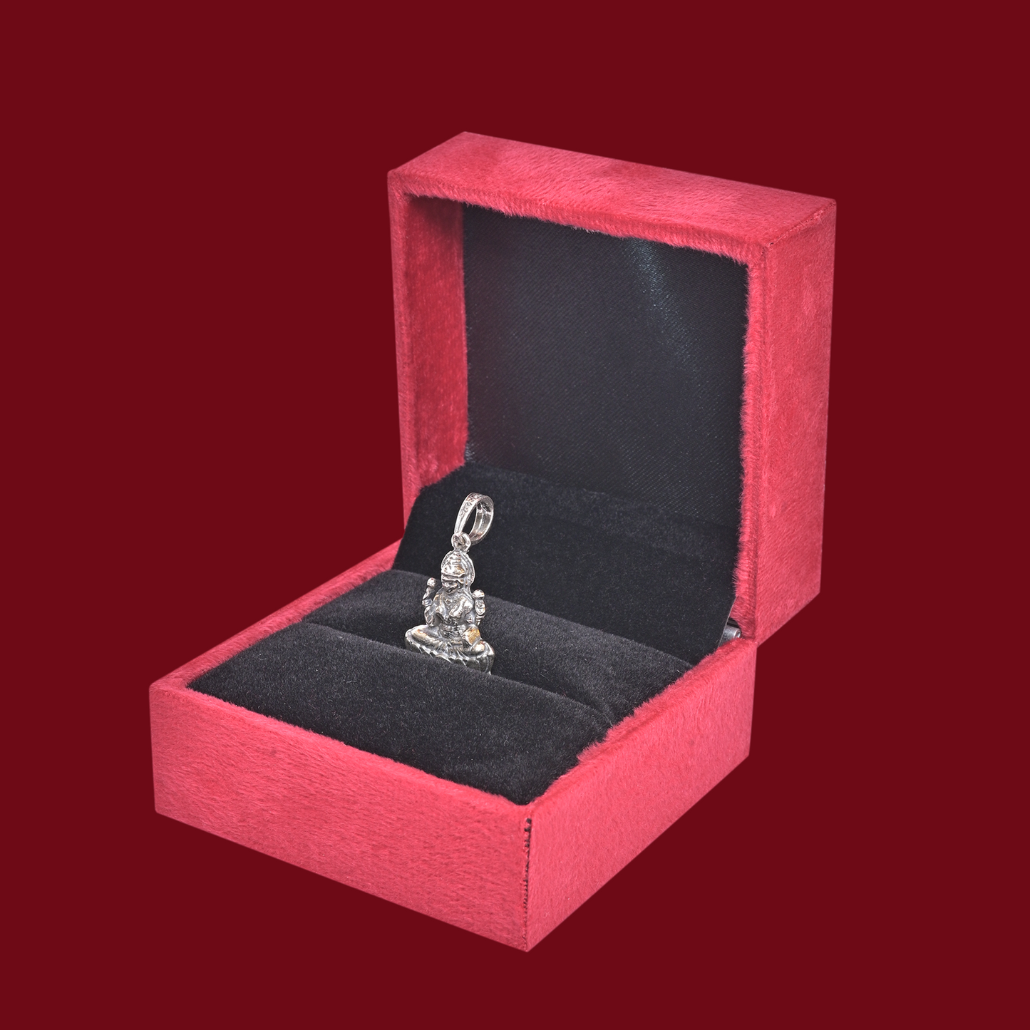 925 Pure Silver Laxmi Pendant for Men, Women & Kids Divine God Pendant for Birthday, Anniversary, Special Occasion Gift (2.3x1.5 CM 6 g)