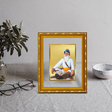 Load image into Gallery viewer, DIVINITI 24K Gold Plated Baba Deep Singh Photo Frame For Home Wall Decor, Worship (21.5 X 17.5 CM)
