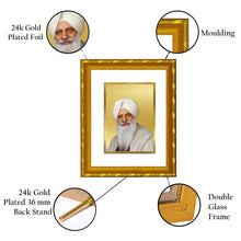 Load image into Gallery viewer, DIVINITI 24K Gold Plated Radha Swami Wall Photo Frame For Home Decor, Tabletop (21.5 X 17.5 CM)
