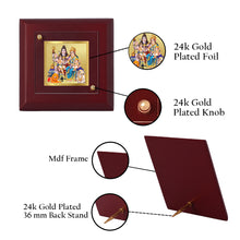Load image into Gallery viewer, Diviniti 24K Gold Plated Shiv Parivar Photo Frame For Home Decor, Table Tops, Puja, Gift (10 x 10 CM)
