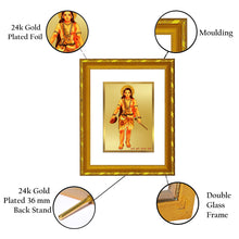 Load image into Gallery viewer, DIVINITI 24K Gold Plated Guru Gorakhnath Photo Frame For Home Wall Decor, Worship (21.5 X 17.5 CM)
