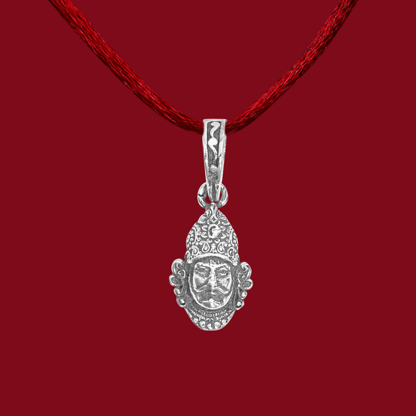 925 Pure Silver Khatu Small Pendant for Men, Women & Kids Divine God Pendant for Birthday, Anniversary, Special Occasion Gift (1.4x0.8 CM 2 g)